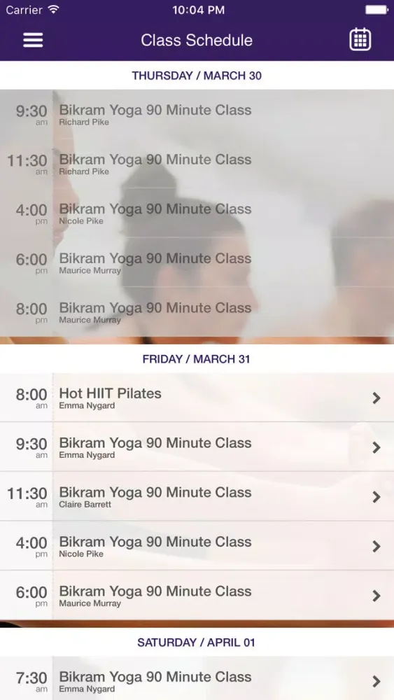 Capturas de pantalla de Bikram Yoga Scarsdale