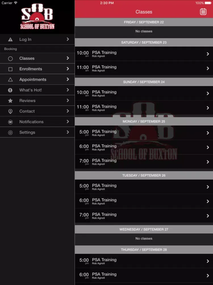 Capturas de pantalla de Buxton Athletic Training CTR iPad 