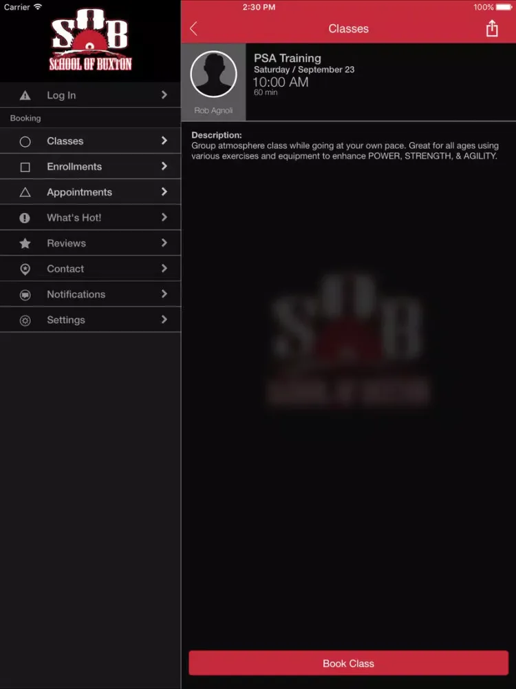 Capturas de pantalla de Buxton Athletic Training CTR iPad 