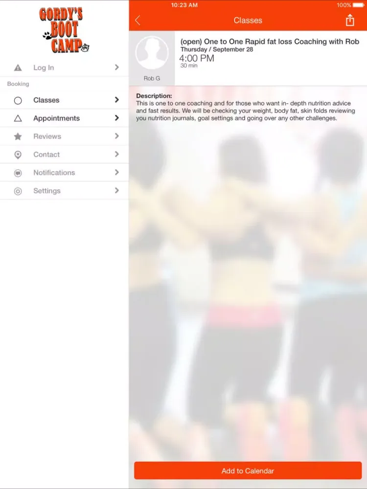 Capturas de tela do Gordy's Boot Camp Toronto iPad 