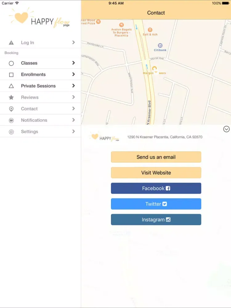 Ảnh chụp màn hình của Happy Flow Yoga Studio iPad 