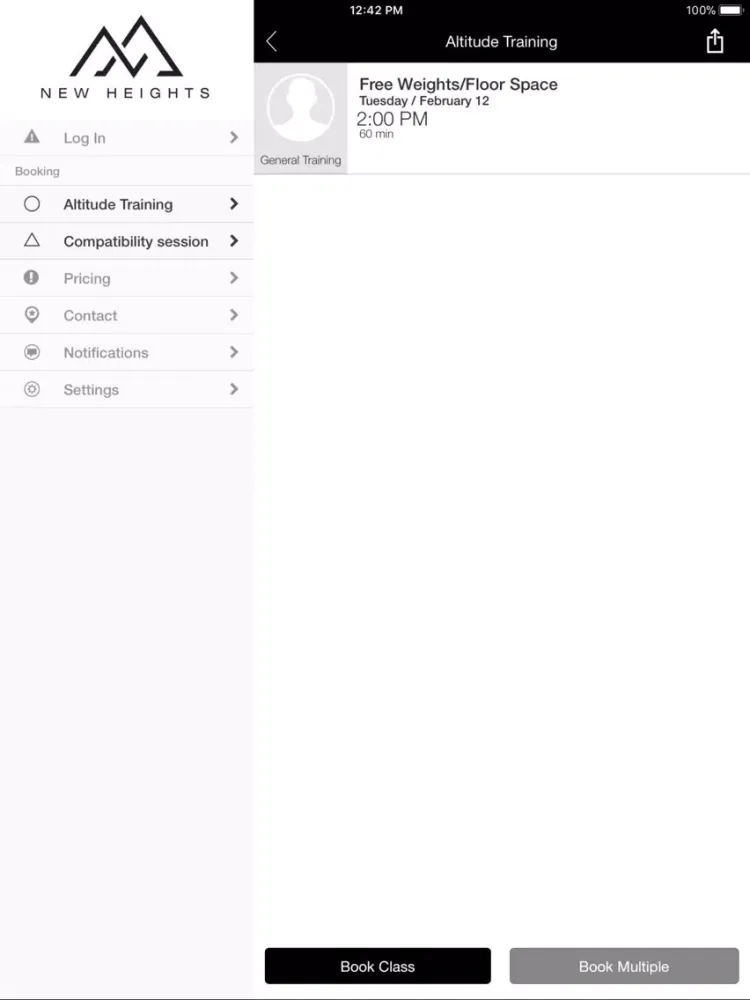 New Heights Altitude Training iPad 应用截图