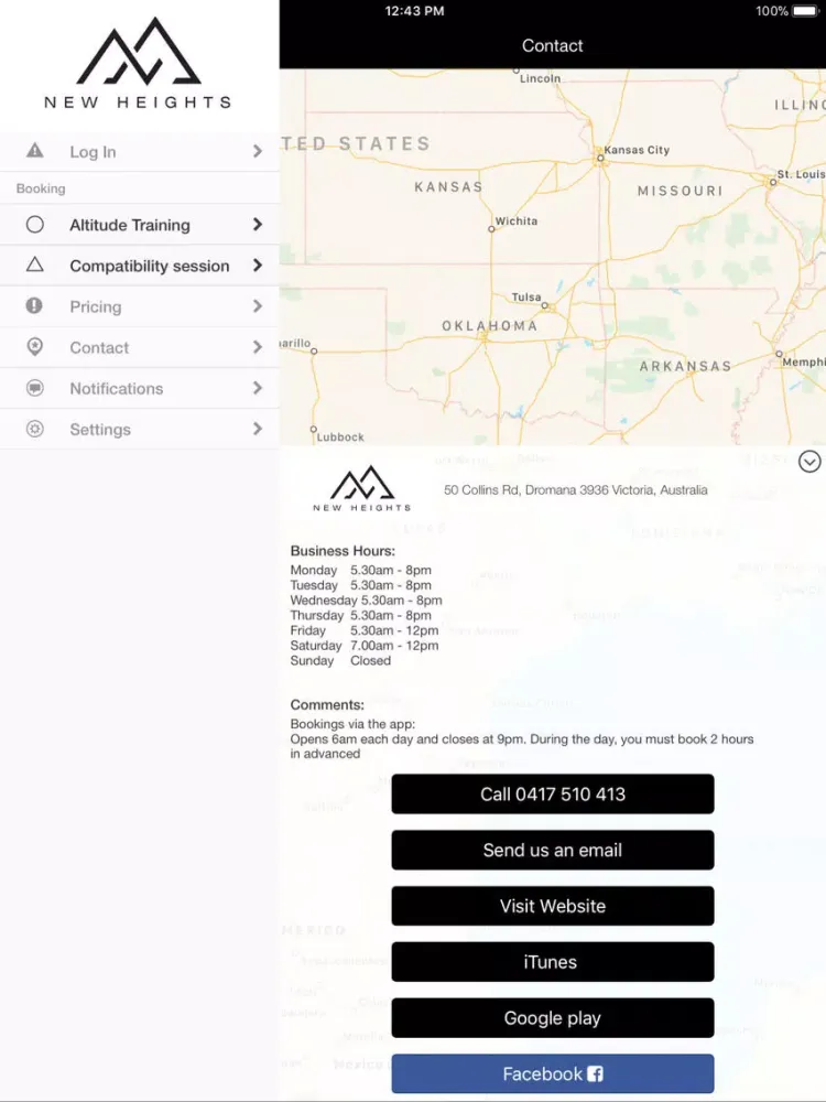 New Heights Altitude Training iPad 应用截图