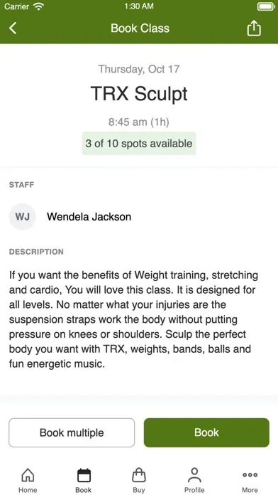 Tangkapan layar Wendy Fit Yoga and Pilates