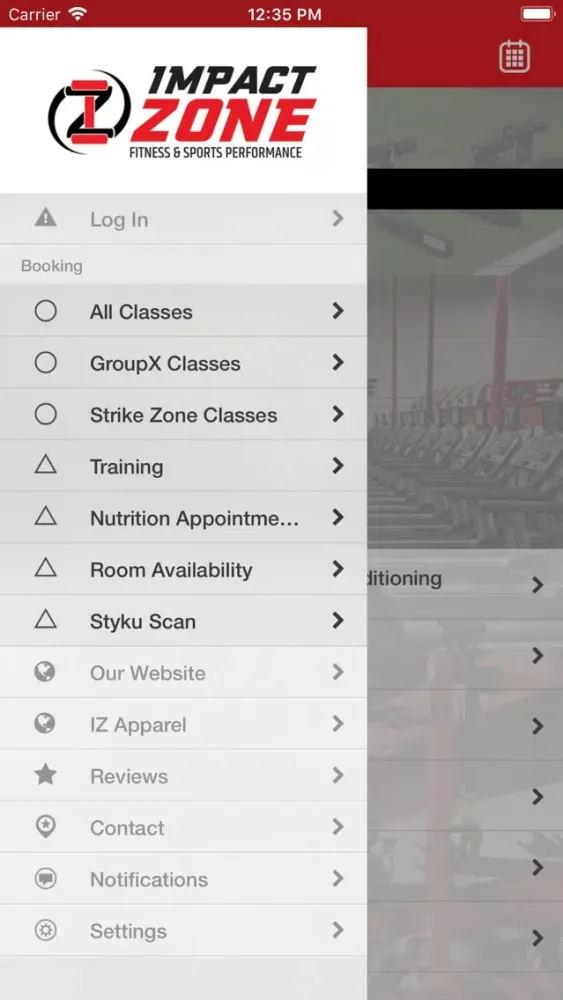 Impact Zone Fitness and Sports Screenshots