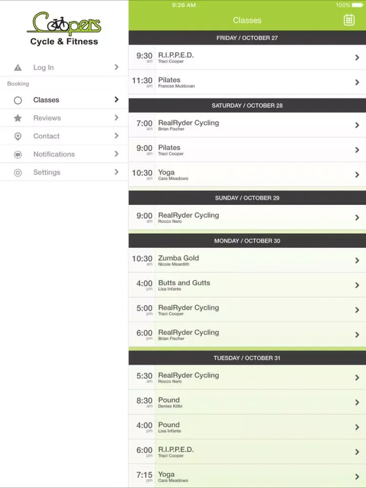 Capturas de pantalla de Coopers Cycle And Fitness iPad 