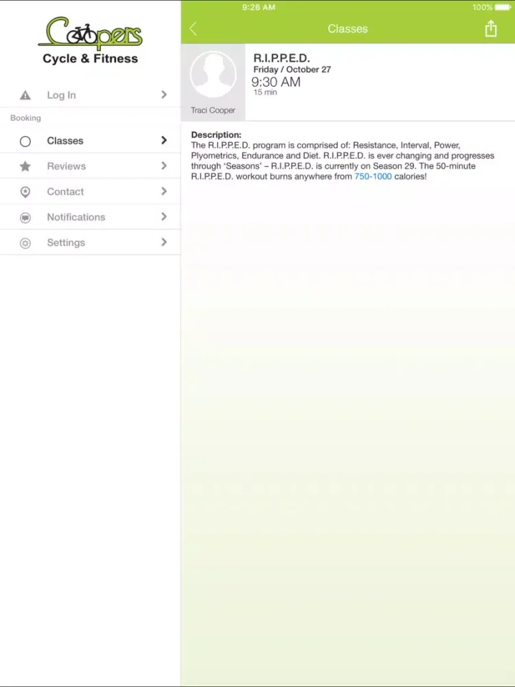 Capturas de pantalla de Coopers Cycle And Fitness iPad 