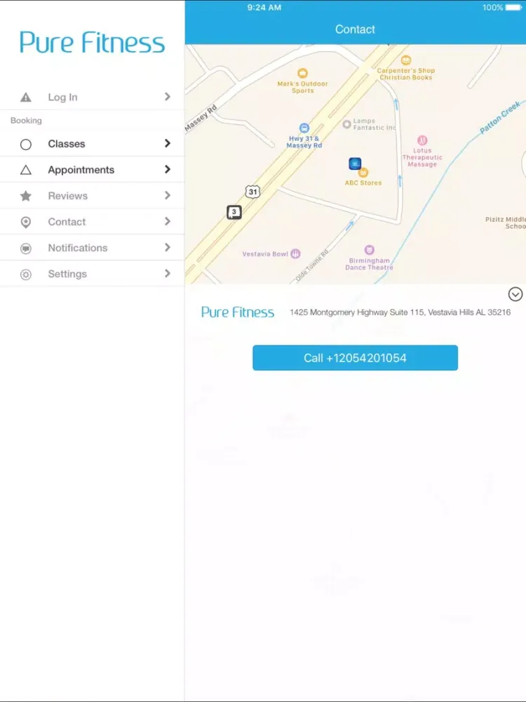 Pure Fitness Bham iPad 应用截图
