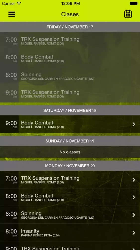 Tangkapan layar XperFit Wellness Club