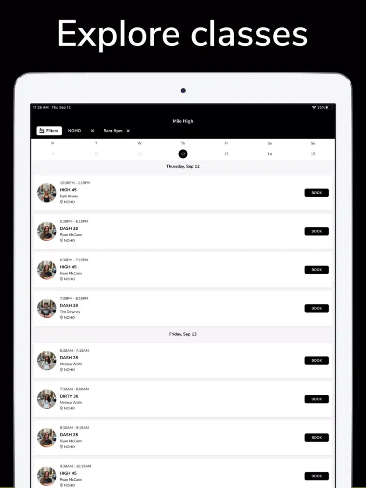Mile High Run Club iPad  Ekran Görüntüleri