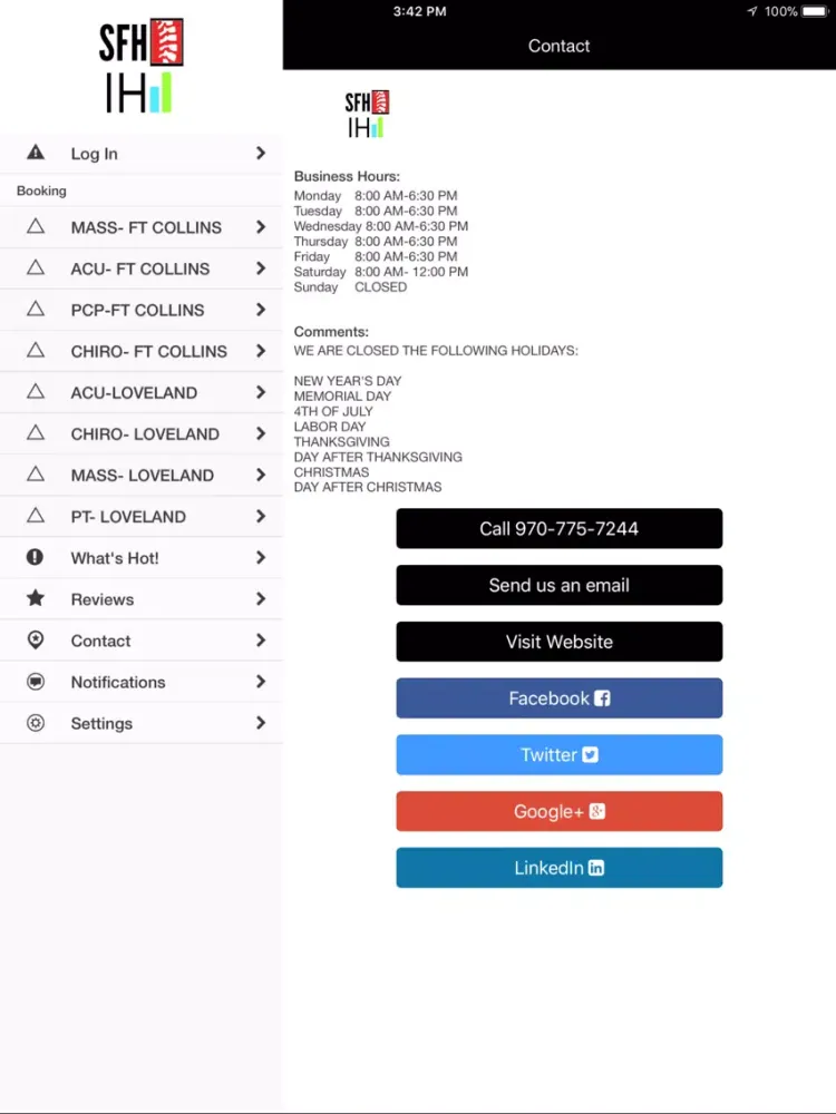 Integrative Health Care iPad 应用截图
