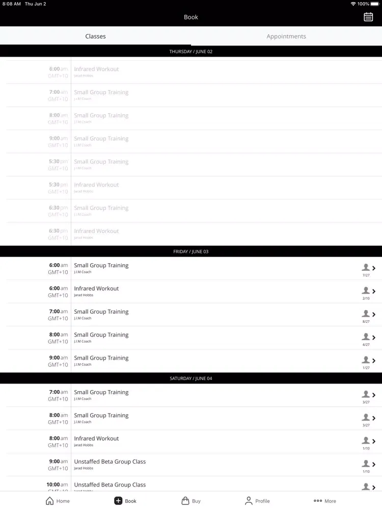 Capturas de pantalla de Burraneer Fitness iPad 