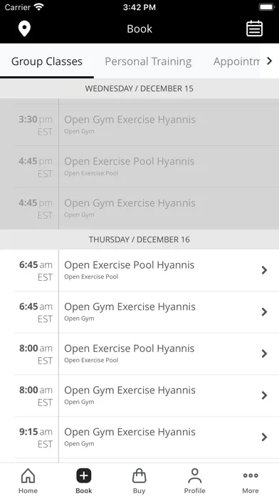 Mashpee Fitness Screenshots