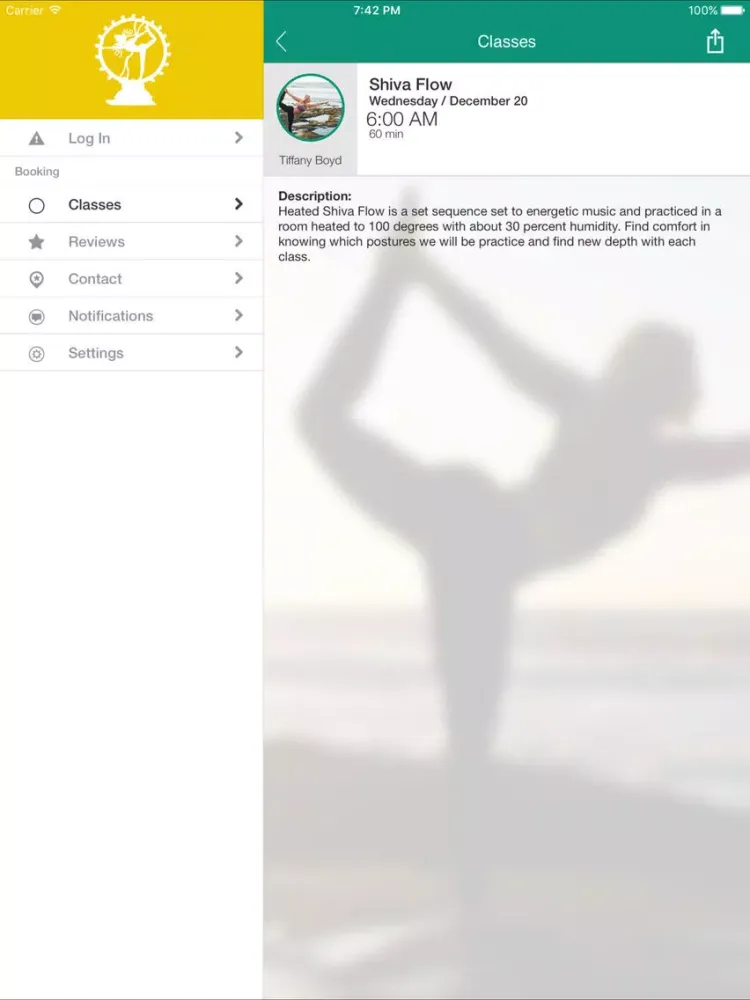 Warrior Shiva Yoga iPad  स्क्रीनशॉट