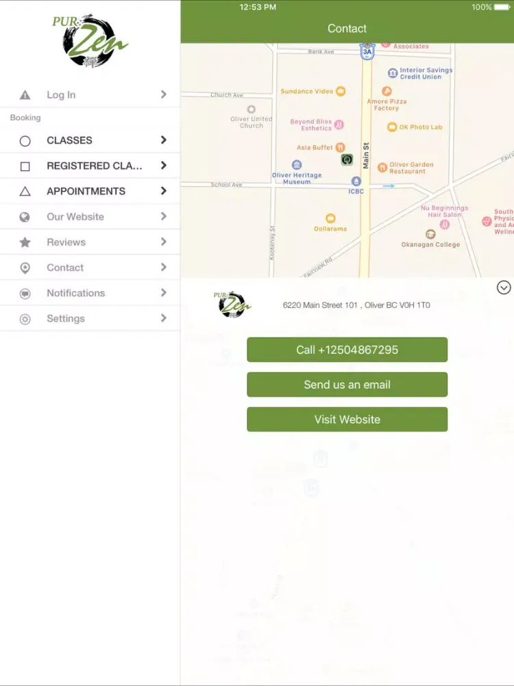 Pur-Zen Fitness iPad  Screenshots