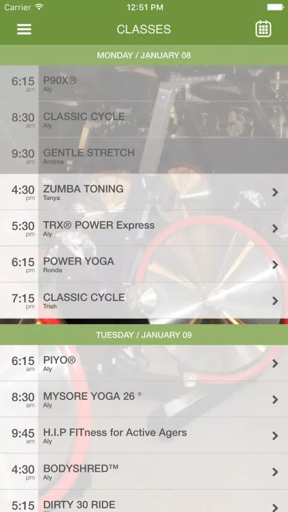 Pur-Zen Fitness Screenshots