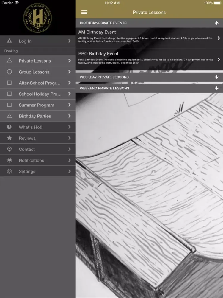 Homage Skateboard Academy iPad  Ekran Görüntüleri