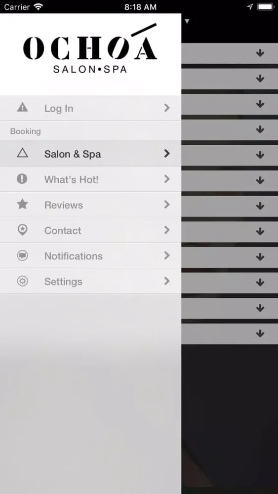 Ochoa Salon & Spa سکرین شاٹس