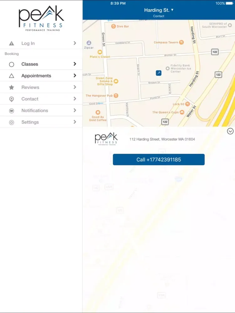 Peak Fitness Training iPad  Screenshots