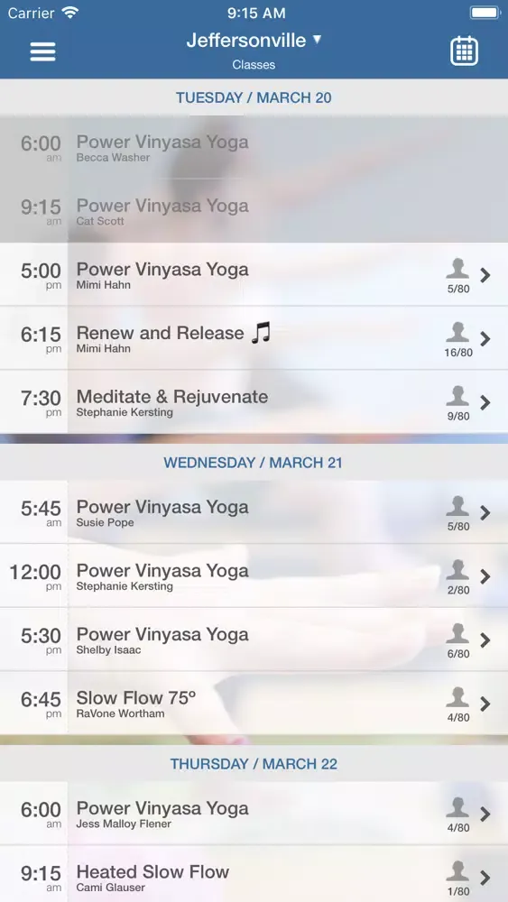 Captures d'écran de 502 Power Yoga