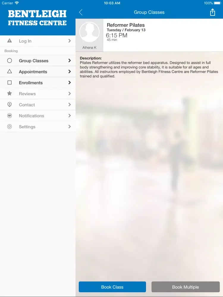 Bentleigh Fitness Centre iPad  স্ক্রিনশট