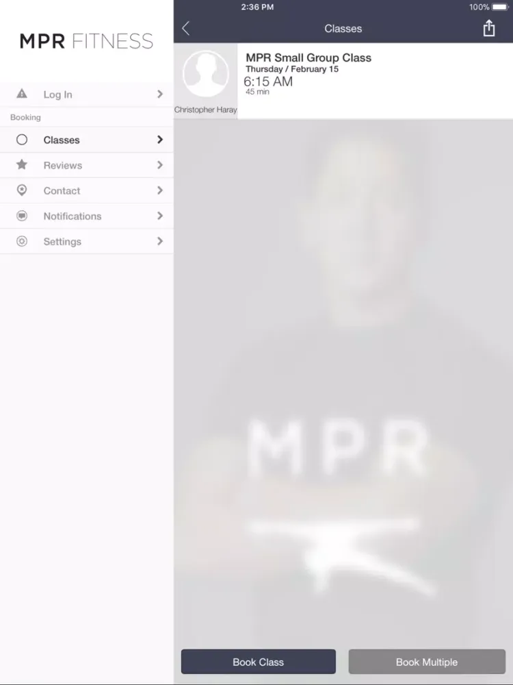 MPR Fitness iPad 应用截图