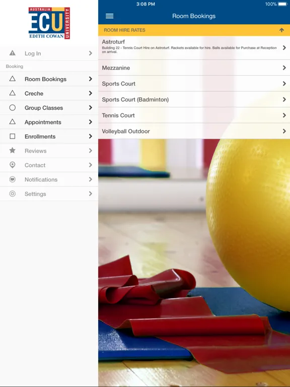 ECU Sport and Fitness Centres iPad  स्क्रीनशॉट
