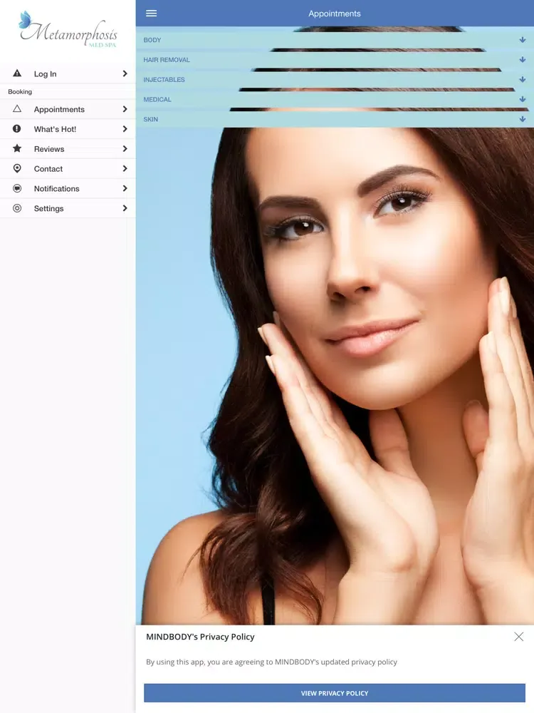 تصاویر Metamorphosis Med Spa iPad 