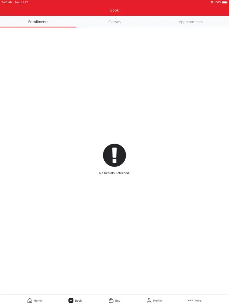 Captures d'écran de Overdrive Fitness Booking App iPad 