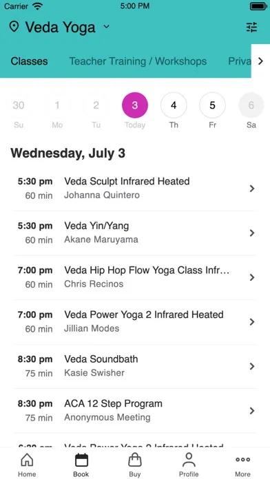 Capturas de pantalla de Veda Yoga