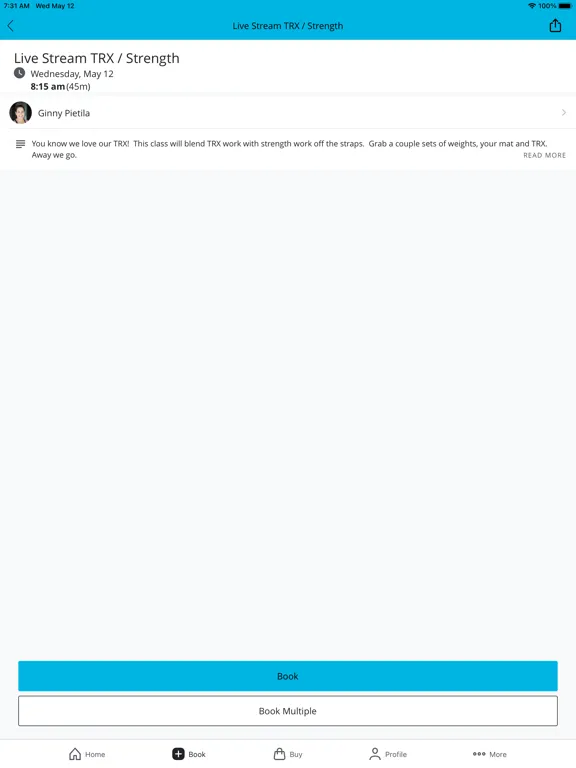 IMPACT Fitness + Training iPad  Screenshots