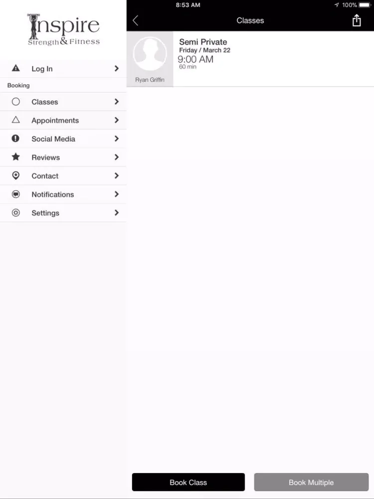 Скриншоты Inspire NH Strength & Fitness iPad 