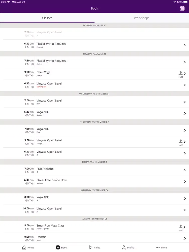 Urban Ashram Yoga iPad  Screenshots
