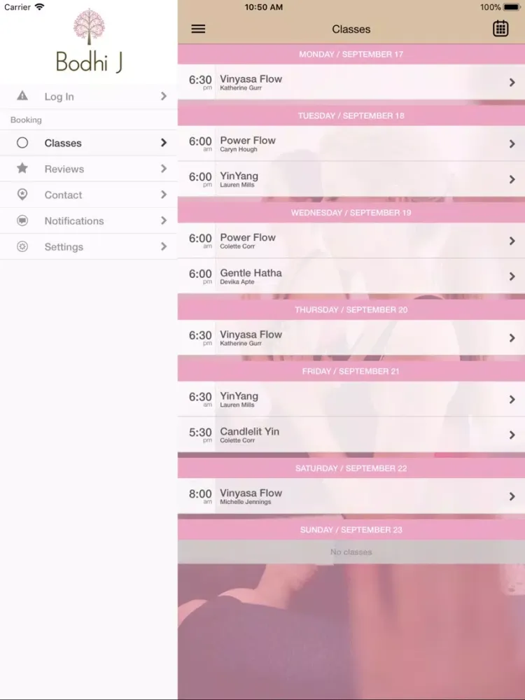 Bodhi J Yoga iPad 应用截图