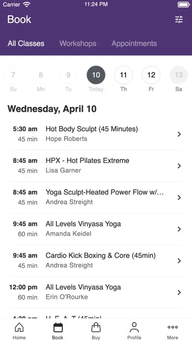 Body Heat Hot Pilates & Yoga Screenshots