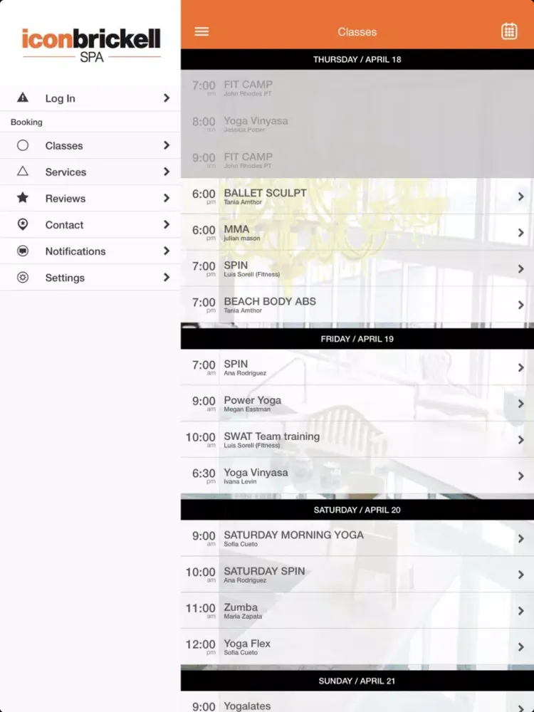 iconbrickell Spa iPad  Screenshots