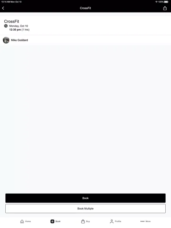 Zrzuty ekranu NWK Crossfit iPad 