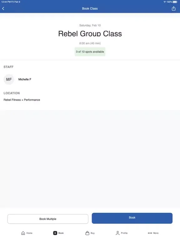 Rebel Fitness + Performance iPad  スクリーンショット