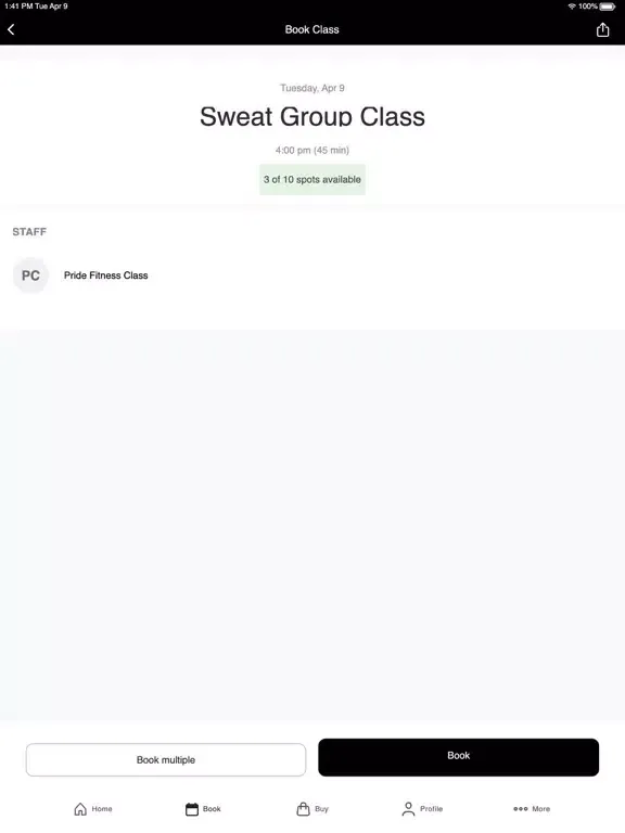 Pride Fitness Liberty iPad 應用截圖
