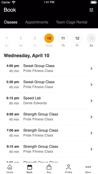 Pride Fitness Liberty應用截圖