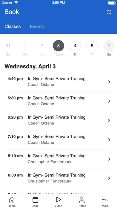 Octane Personal Training Ekran Görüntüleri