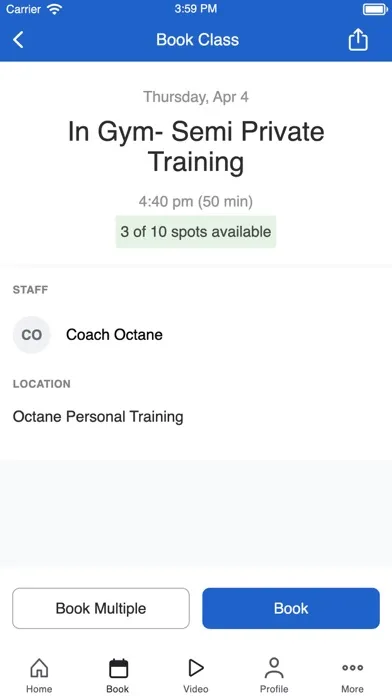 Octane Personal Training Ekran Görüntüleri