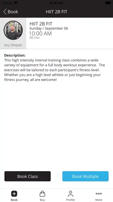 Ảnh chụp màn hình của Better Bodies Club
