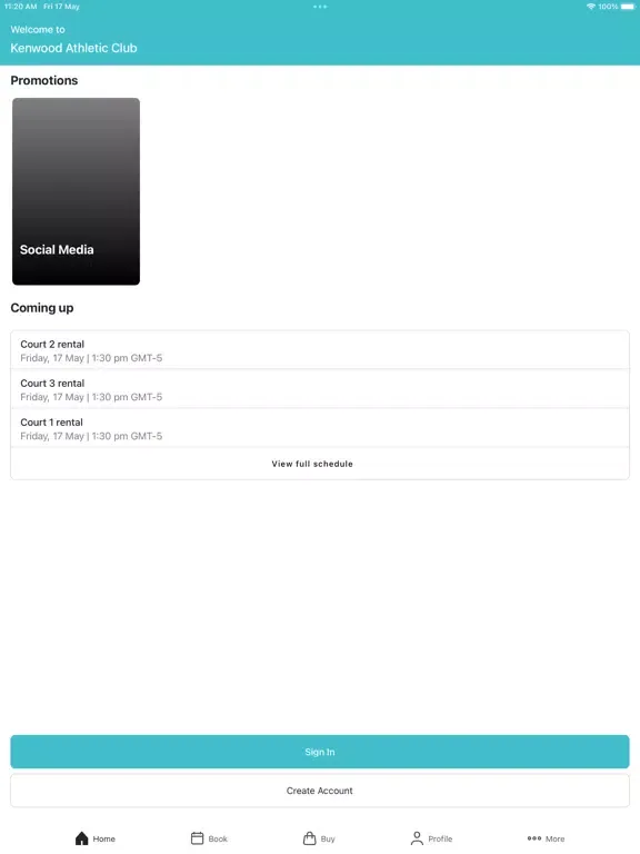 Capturas de pantalla de Kenwood Athletic Club iPad 