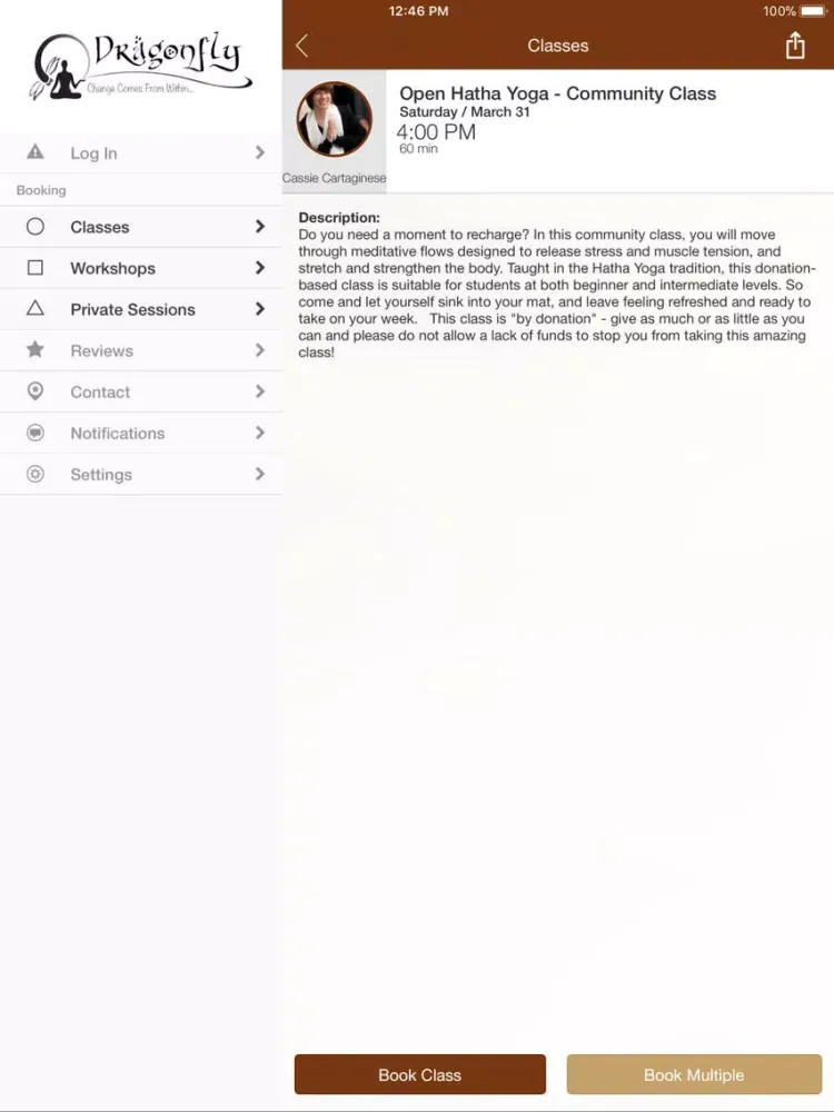 صور Dragonfly Wellness Yoga Studio iPad 