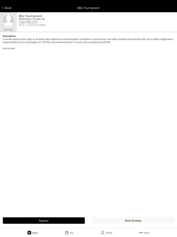 Captures d'écran de Memphis Chess Club - Play iPad 