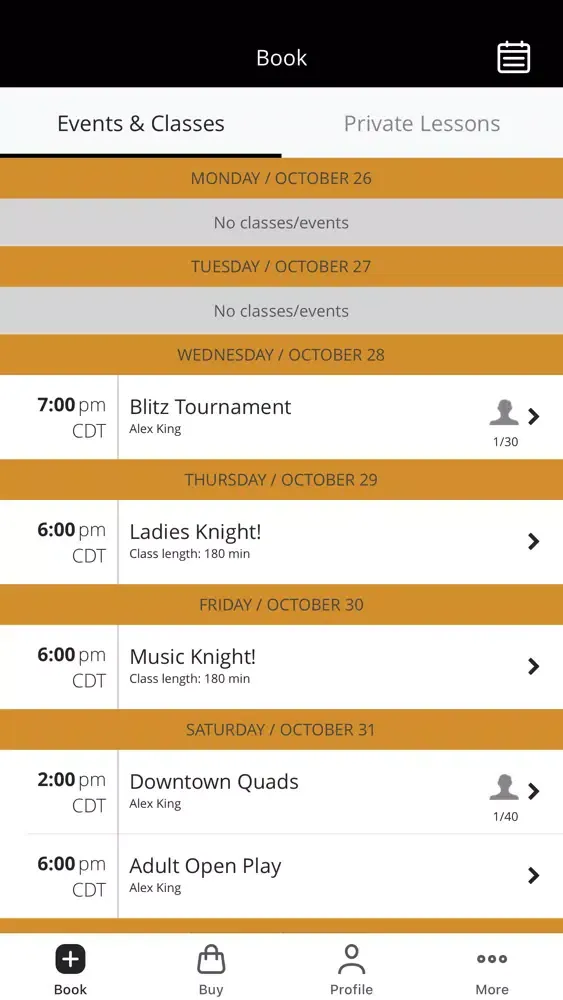 Captures d'écran de Memphis Chess Club - Play