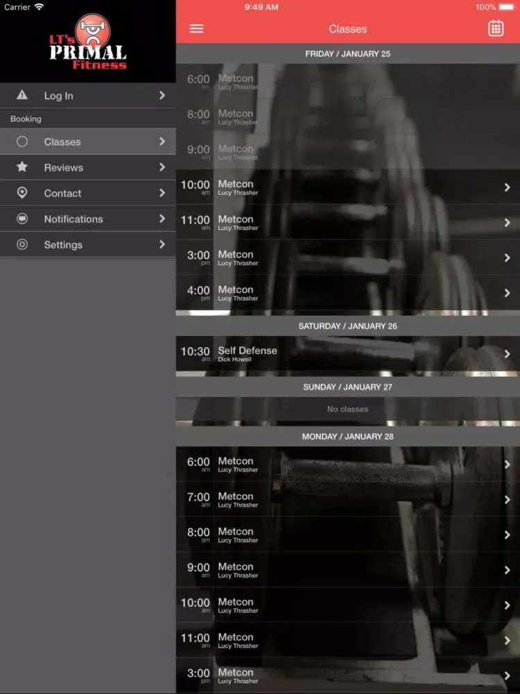 Capturas de pantalla de LT's Primal Fitness iPad 