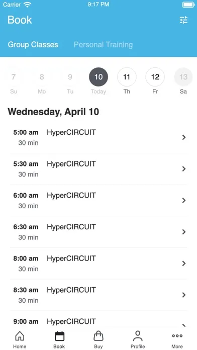 HyperFitness سکرین شاٹس