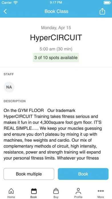 HyperFitness سکرین شاٹس